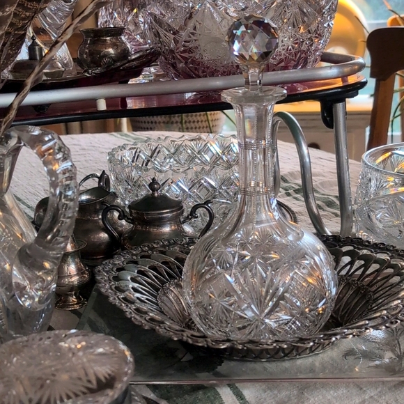 💥SOLD💥Large Antique Lead Crystal Bowl - Picture 13 of 14